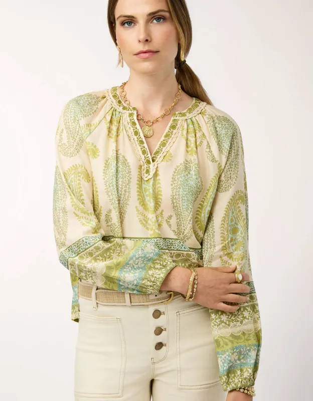 Spartina 449 - Lilith Blouse Heritage Boho Paisley