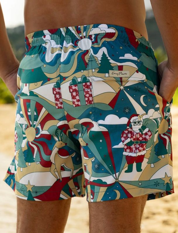 Santa Cabana Swim Trunks