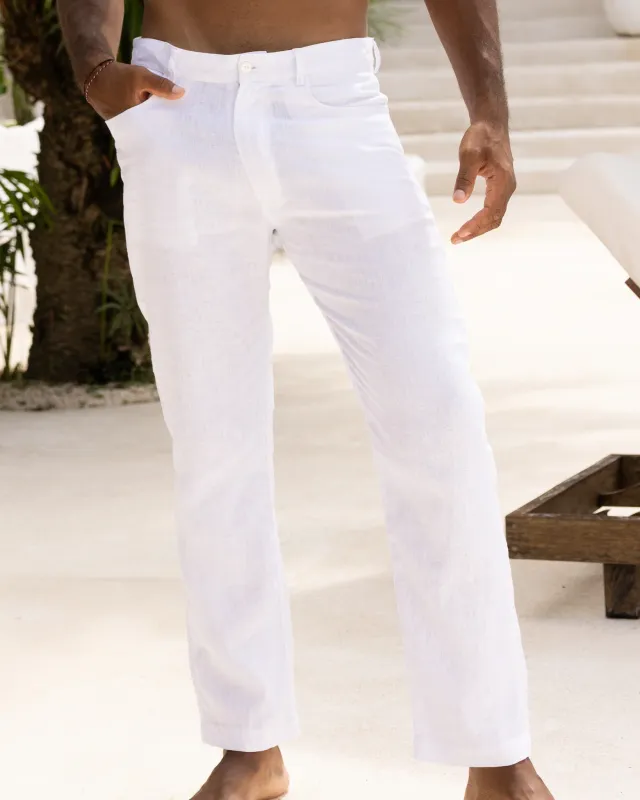 Casa Blanca Linen Vacation Pants