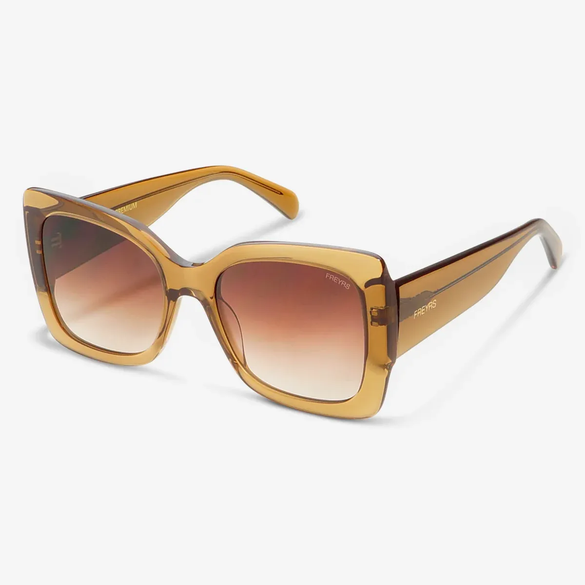 FREYRS - Fiona Oversized Sunglasses Brown