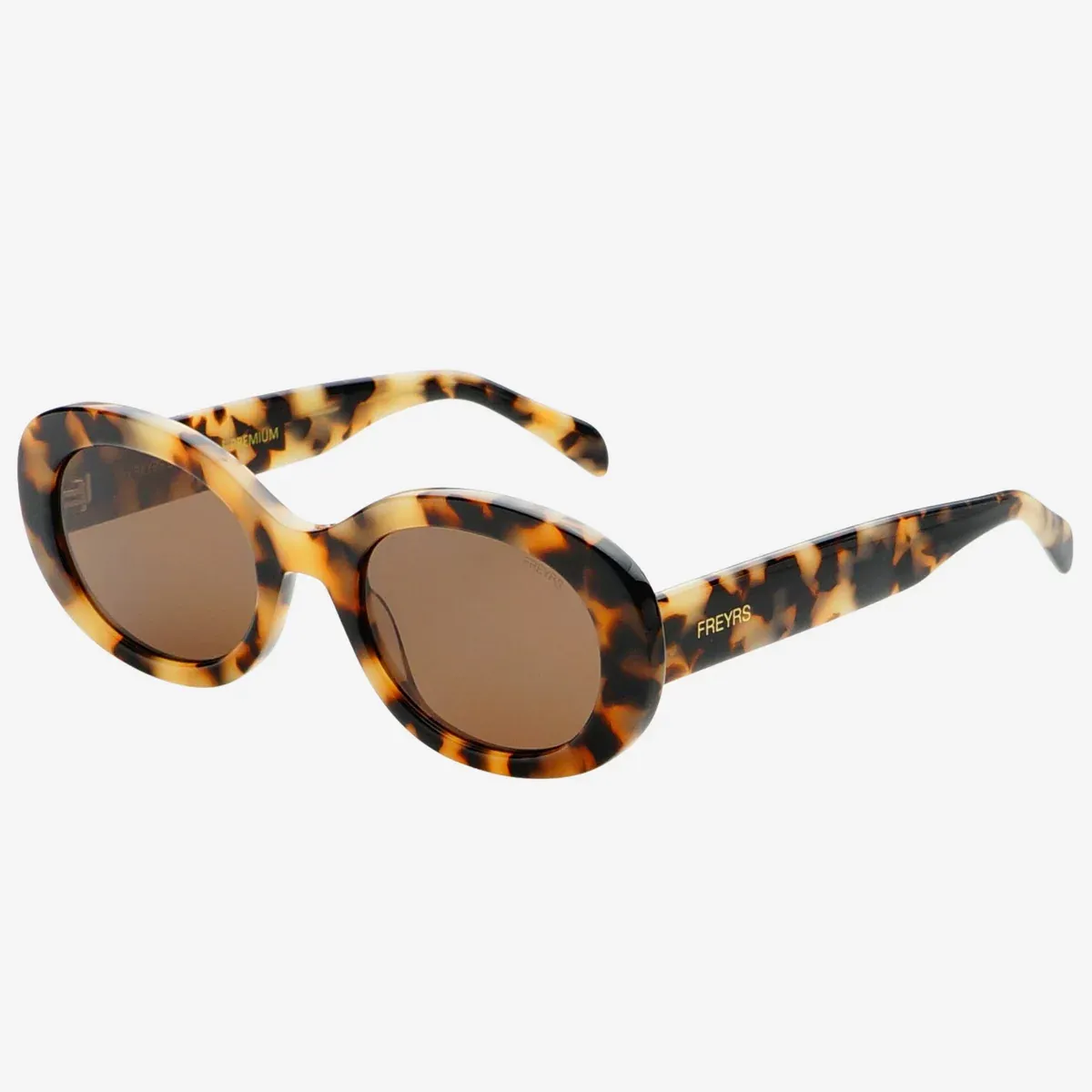 FREYRS - Aria Oval Sunglasses Milky Tortoise
