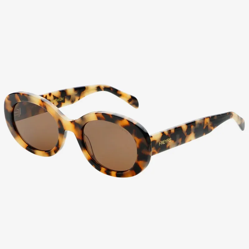FREYRS - Aria Oval Sunglasses Milky Tortoise
