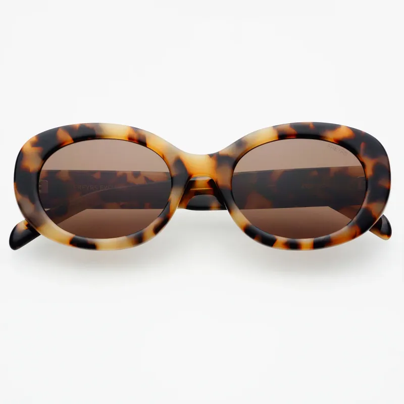 FREYRS - Aria Oval Sunglasses Milky Tortoise