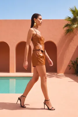 Lisa Maree - Harley Leather Peplum Top