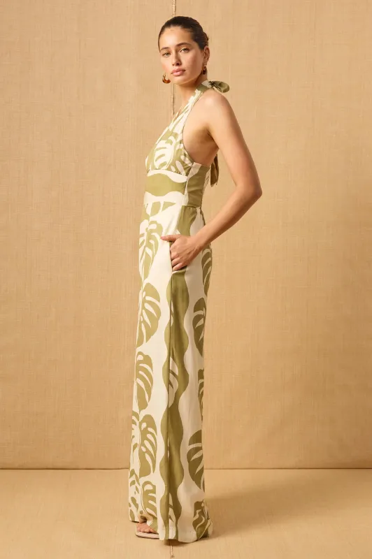 MON RENN - Midsummer Palm Jumpsuit