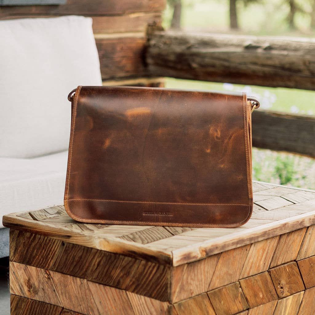 Elmworth Leather Messenger Bag
