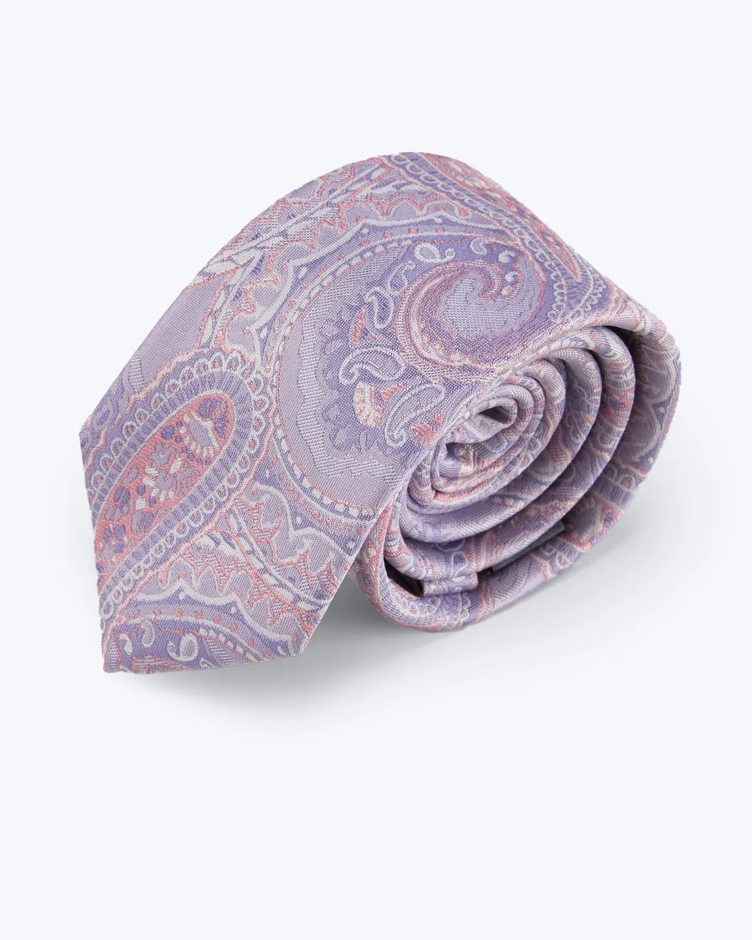 Knottery &amp; Co. - Paisley Silk Jacquard Tie Lavender