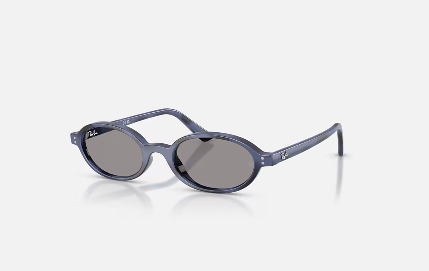 Ray-Ban - Khal Bio-Based Sunlglasses, Color: Polished Blue Havana/Grey