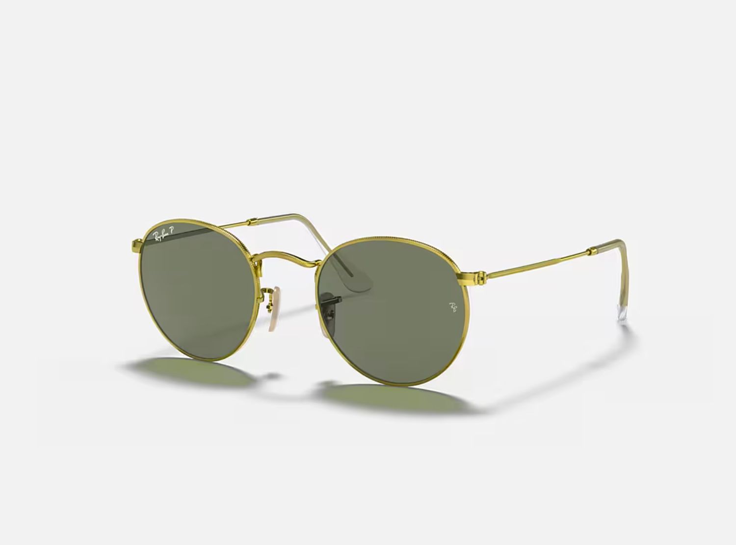 Ray-Ban - Round Metal Polarized Sunglasses