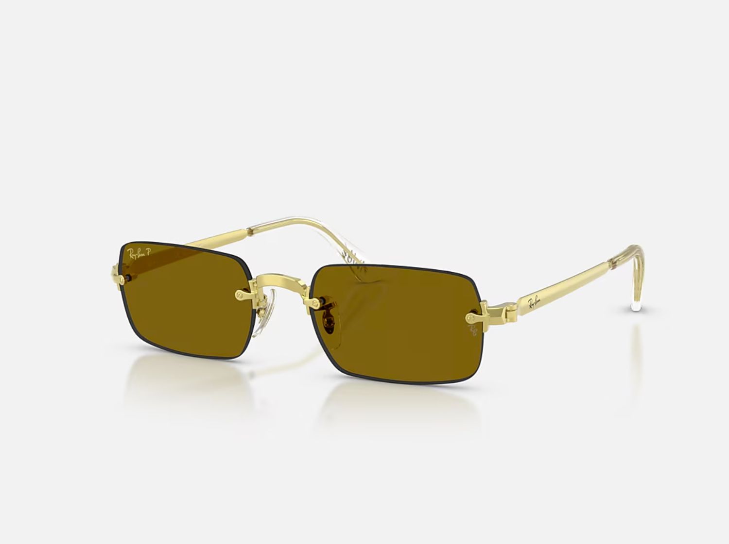 Ray-Ban - A$AP Rocky Sunglasses, Color: Polished Arista Gold/Dark Brown Polarized