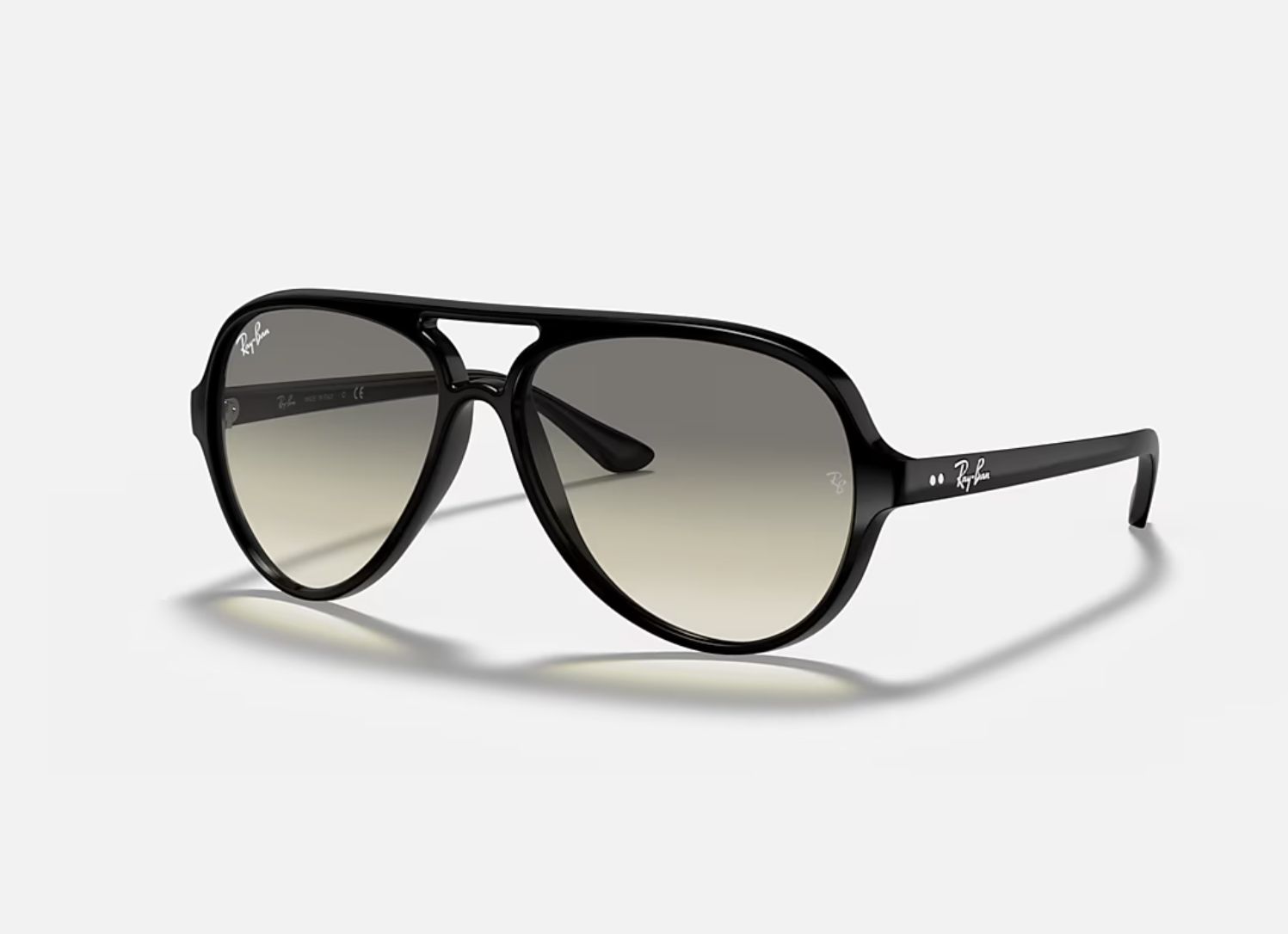 Ray-Ban - Cats 5000 Classic Sunglasses, Color: Polished Black/Grey Gradient