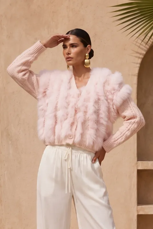 The Ever After Fur Cardigan
