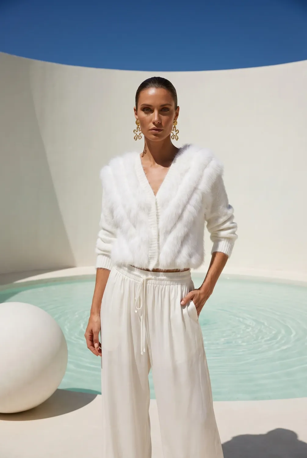 Lisa Maree - By The Fireside Fur Wool Cardigan