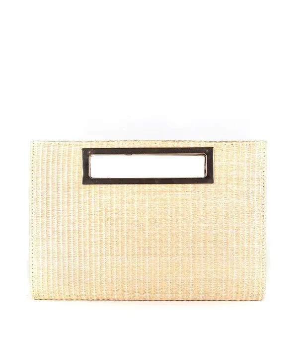 Chloe Straw Clutch