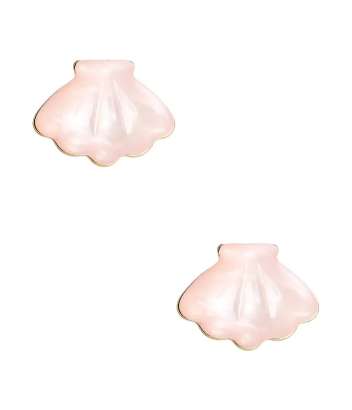 Acrylic Shell Stud Earrings