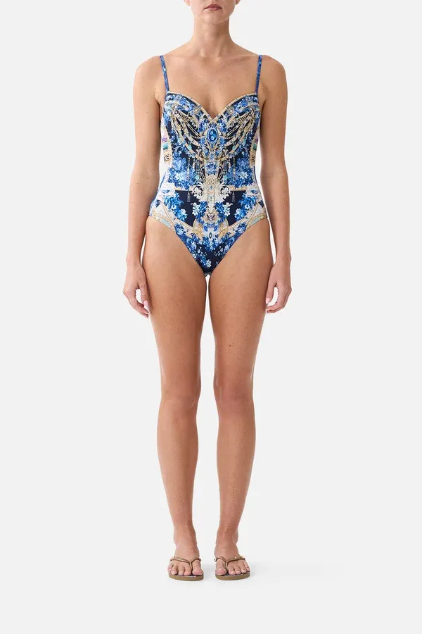 Sweetheart Neck Underwire One Piece