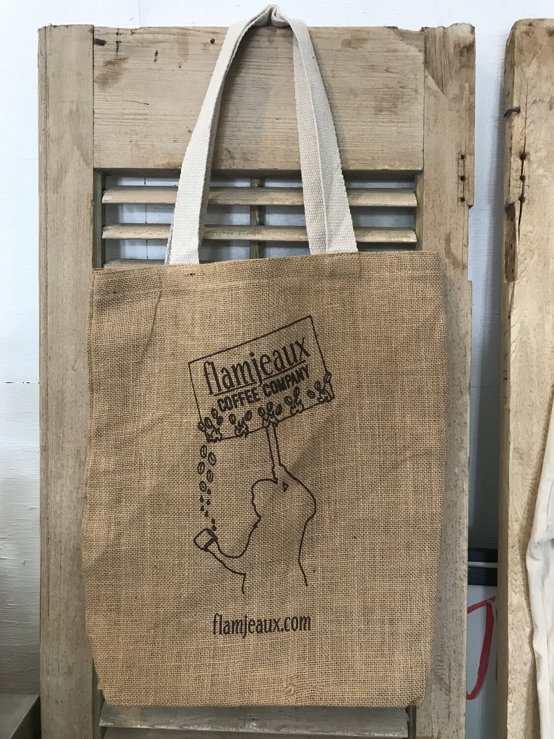 Burlap Tote Bag