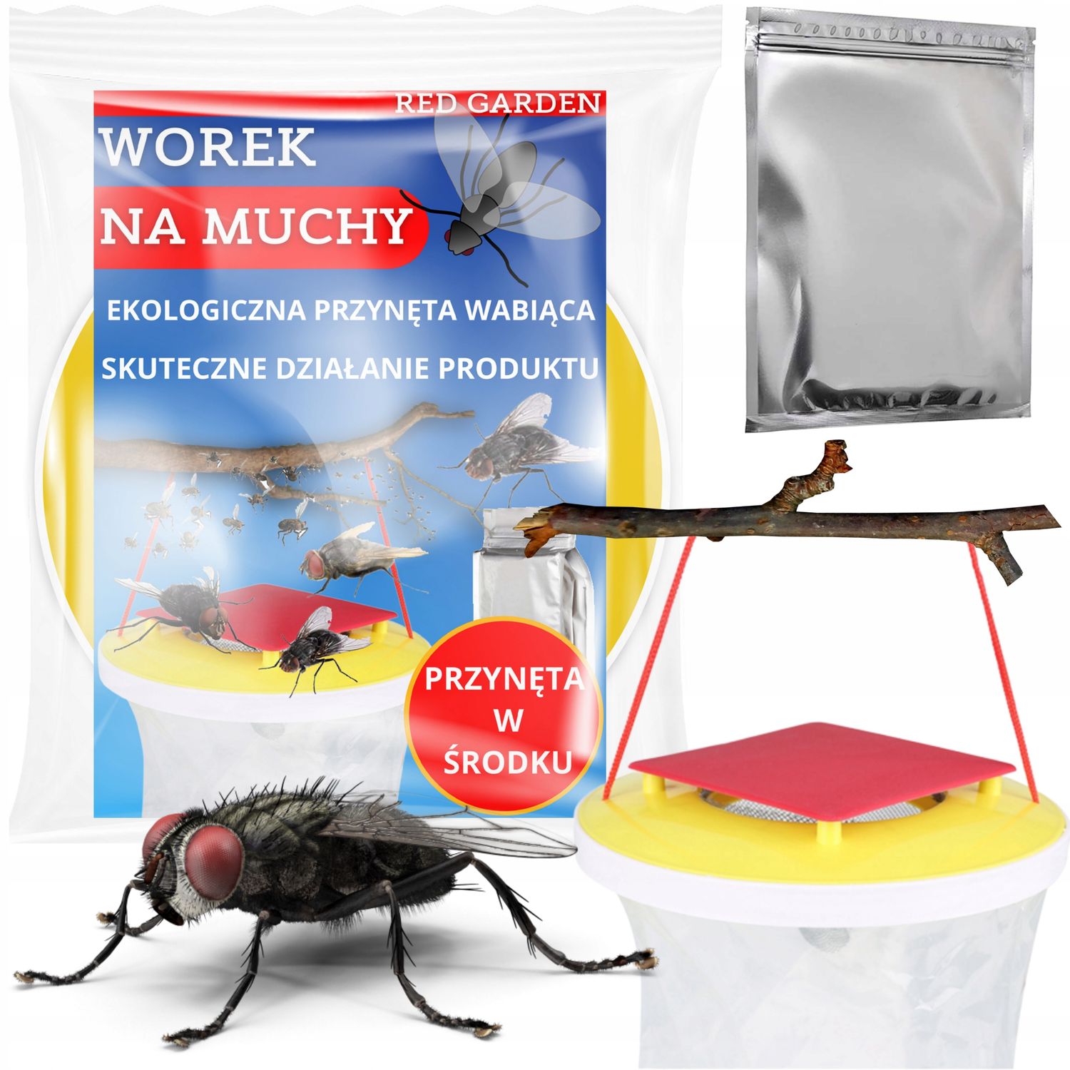 PAST NA MOUCHY LAPAČKA S TAŠKOU A NÁVNADOU