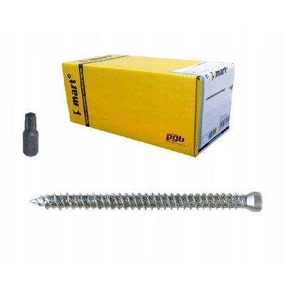 Rámový šroub Smart PGB 7,5×42 mm válcový 100 ks + bit TORX T30