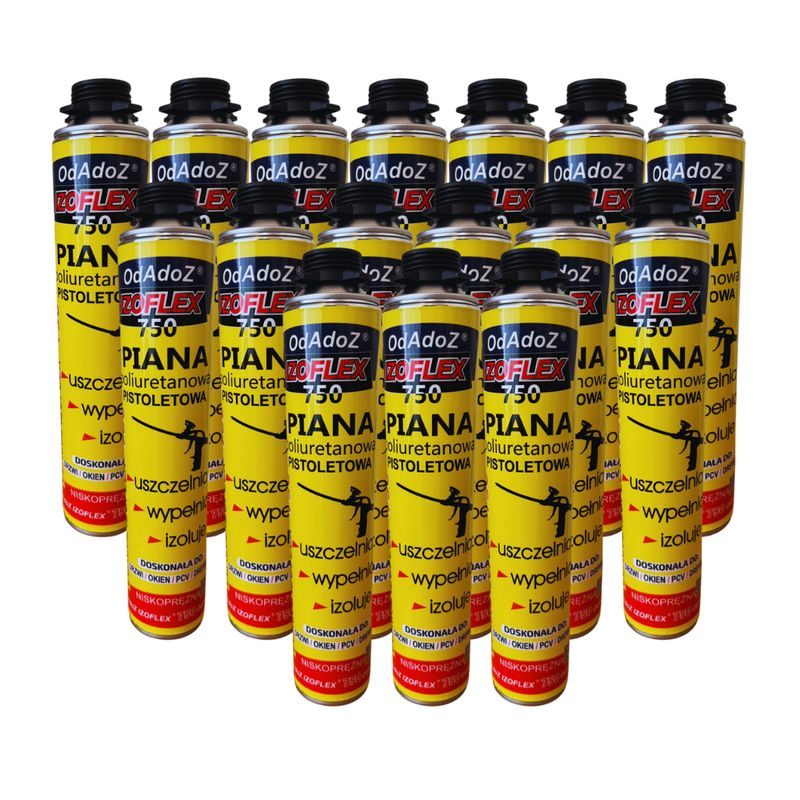 Professional assembly foam IZOFLEX PPO-IZ-PI-750 (700 ml, SUMMER) CARTON 16 pcs