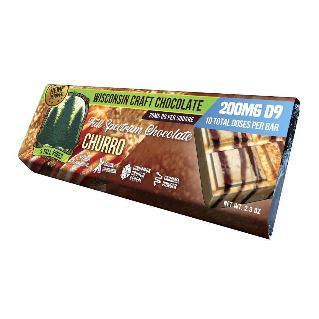 3 Tall Pines Delta 9 Chocolate Bar 200mg