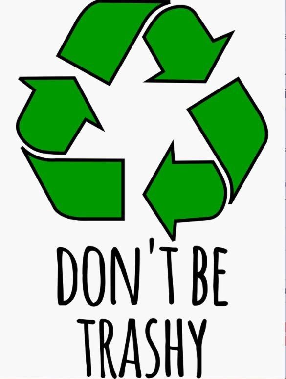 Don&#39;t Be Trashy Sticker
