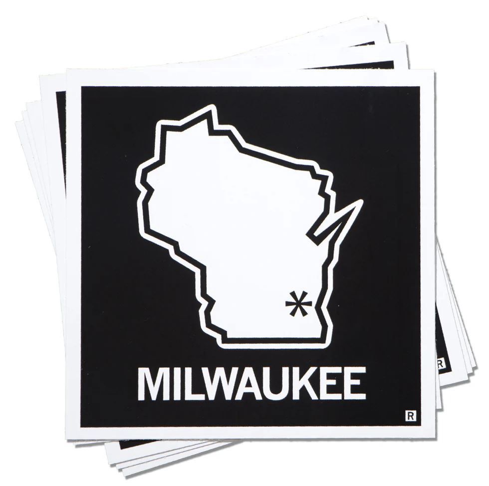 Milwaukee, Wisconsin Outline Sticker