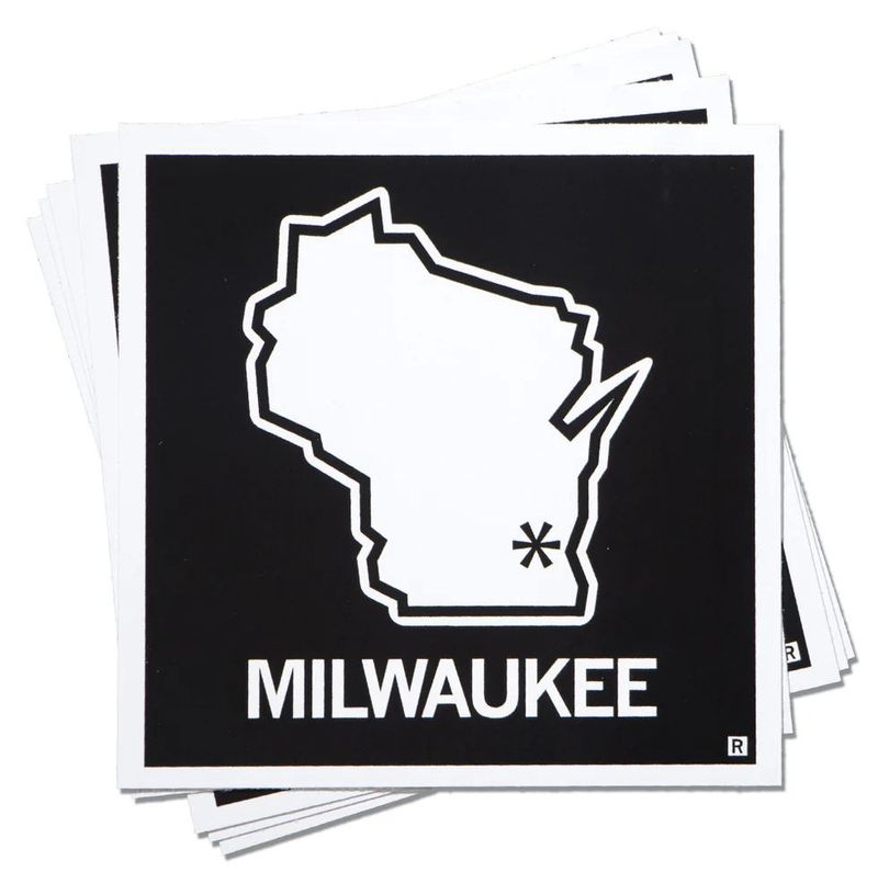Milwaukee, Wisconsin Outline Sticker