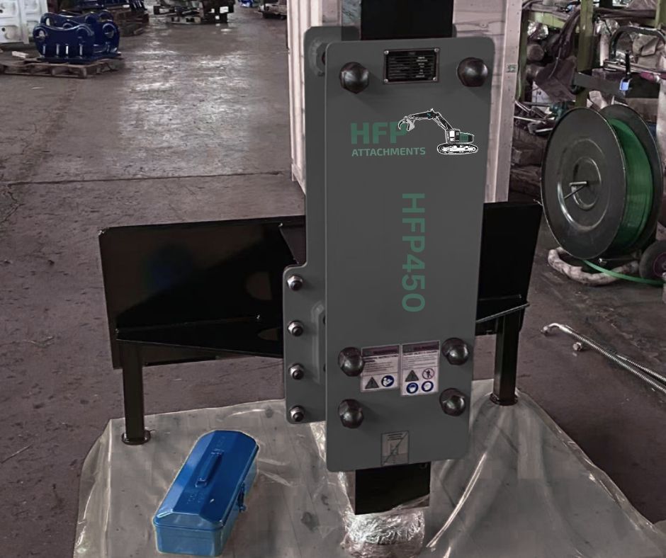 Hydraulic Post Rammer HFP450 | Fast Fence Post Driver for Skid Steers & Mini Excavators (20–40 LPM)