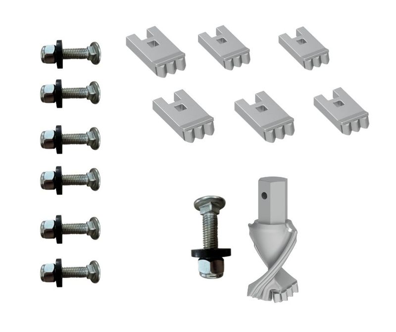 HFP Auger Pilot Tungsten W2 – All-Purpose Earth Pilot Kit - 6 x Teeth & 1 x Pilot