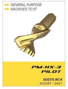 Digga A4 A6 A8 Auger Pilot PM-HX-3 MFT | Multi Facet Tungsten Pilot