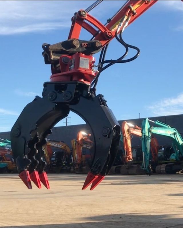 HFP Premium Rotating Hydraulic Grapple | 12–16T Excavators | 70–80mm Pin | $18,375 inc GST