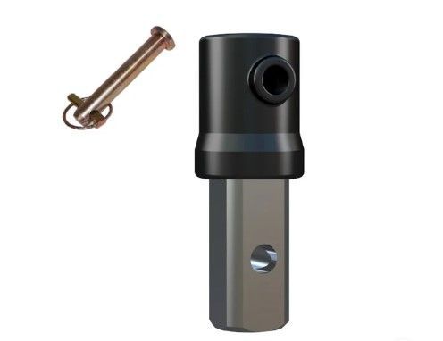 Auger Adaptor 65mm Round Female to 57mm Square Male Auger Adaptor 65mm Round Female to 57mm Square Male