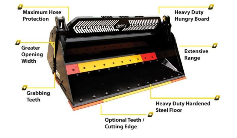 Digga 4 In 1 Bucket | 1727mm Flat Floor Bucket | Skid Steer Loaders & Large Platform Mini Loaders | From $5,790 inc GST Digga 4 In 1 Bucket | 1727mm Flat Floor Bucket | Skid Steer Loaders & Large Platform Mini Loaders | From $5,790 inc GST