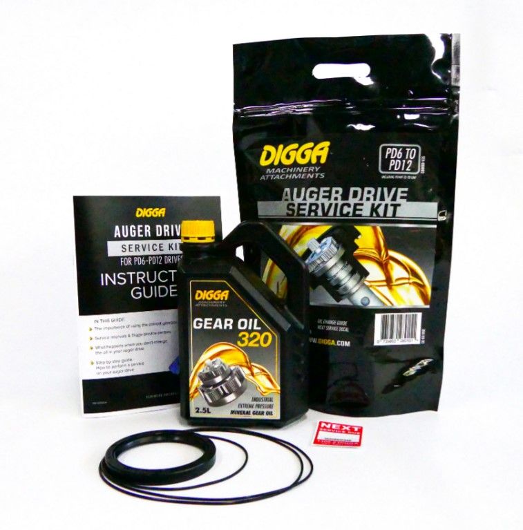 Digga Auger Drive DIY Service Kit | Suits PD25 to PD50 Auger Drives