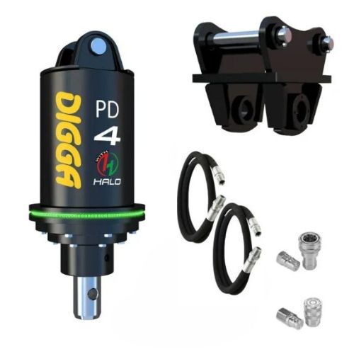 Digga PD4-5 Auger Drive Packages | Excavators 4.5 to 8 Ton | 75mm Square Hub