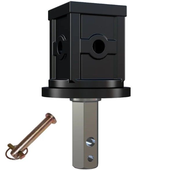 Auger Adaptor 75mm Square Female to 2 Inch Hex Male Auger Adaptor 75mm Square Female to 2 Inch Hex Male