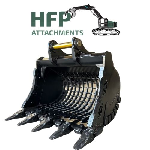 HFP Sieve/Skeleton Bucket with Teeth – 1500mm 7–9.5 Ton Excavators