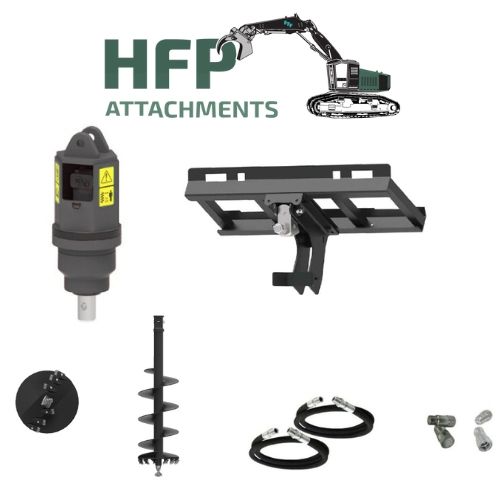 Heavy-Duty Hydraulic Auger Drive – Skid Steer Loaders 30–61 L/min