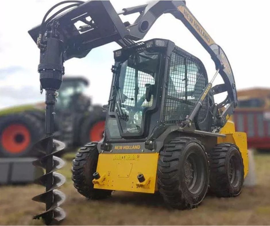 Heavy-Duty Hydraulic Auger Drive – Skid Steer Loaders 61–121 L/min