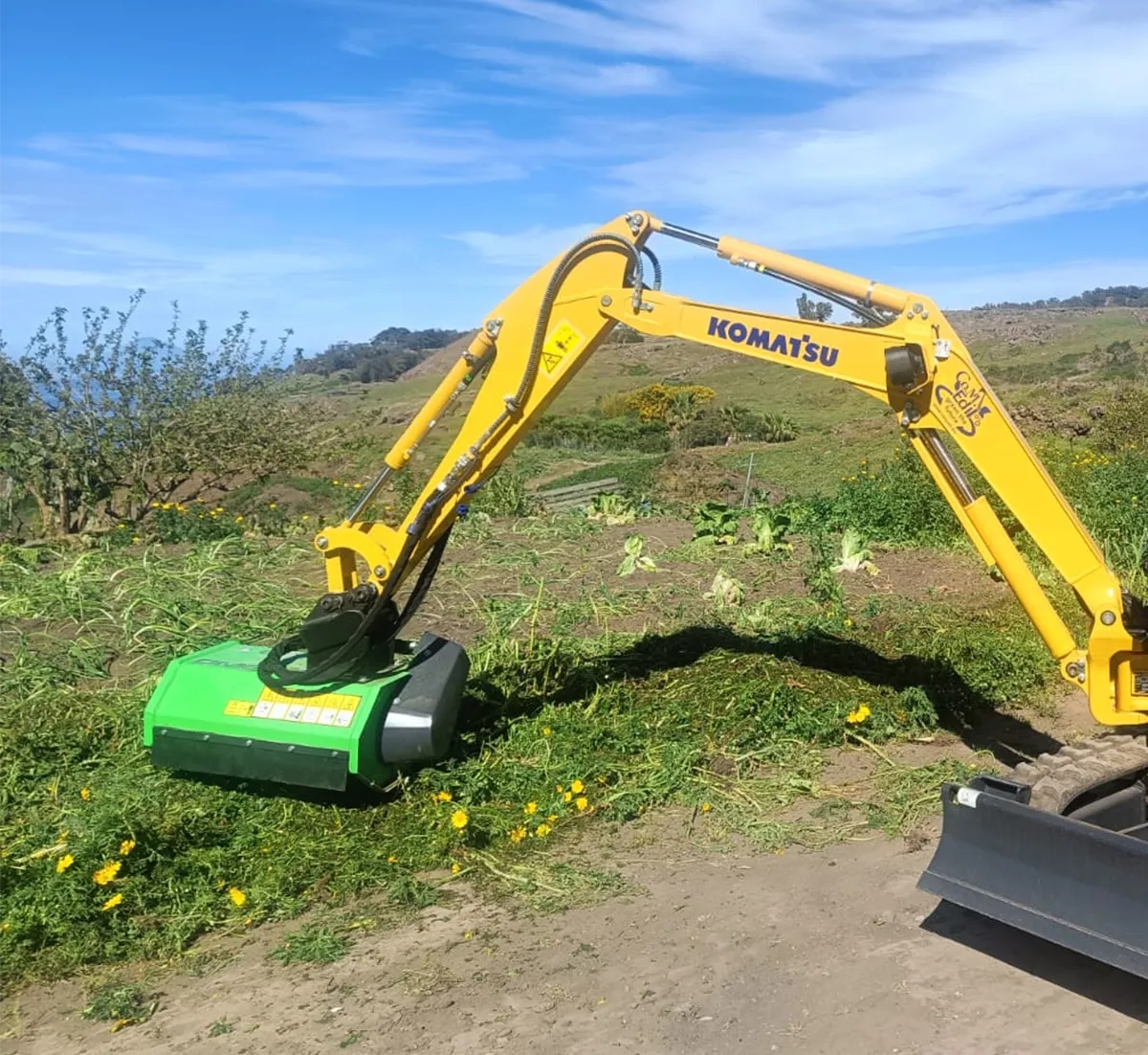 OMEF HFPTE1.1-60K/M Hydraulic Flail Mulcher | 600mm | 1–3 Tonne Excavators From $7,590 inc GST