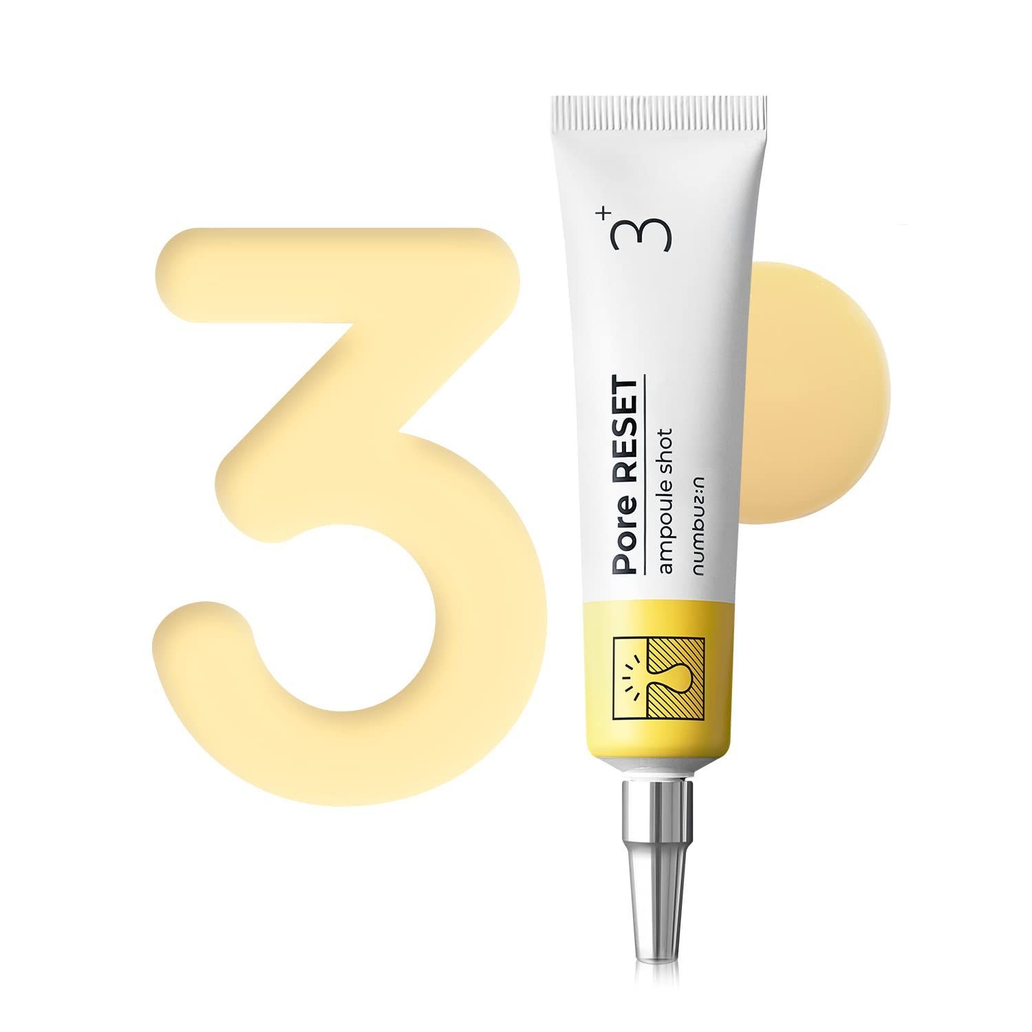 numbuzin No.3 Pore Reset Ampoule Shot | Retinol, Silybin, Niacinamide, Adenosine, Saggy Pores, Excess Sebum