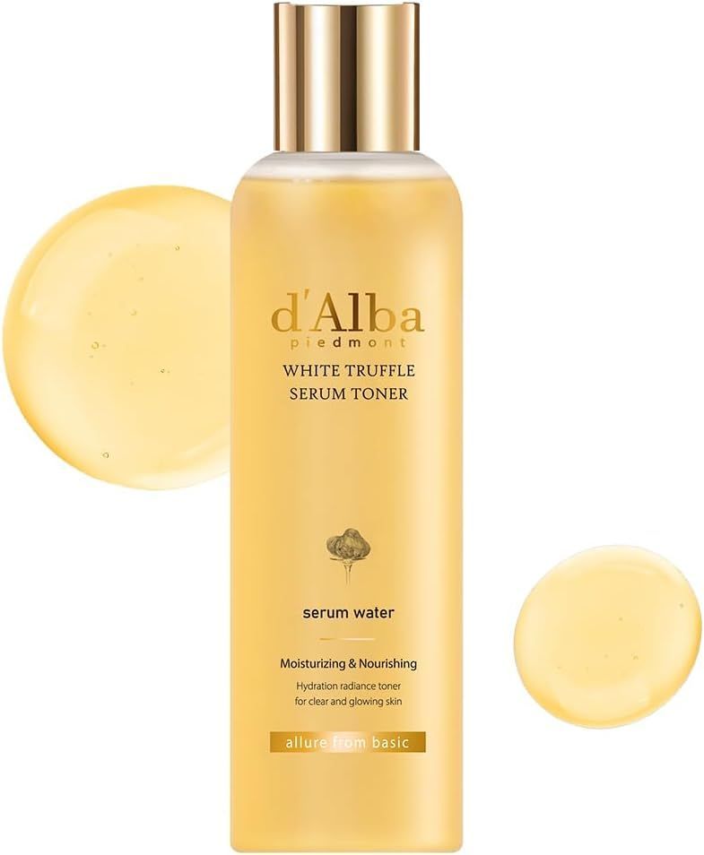 d'Alba White Truffle Moisturizing Serum Toner, Glass Skin with Double Vitamin Skincare, Face Moisturizer