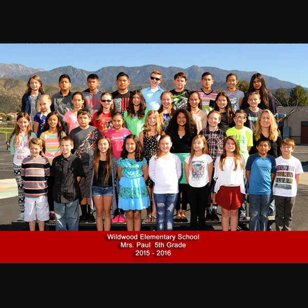 Extra Class Photo-
Wildwood El. does class photos in Spring.
Middle Schools do not take class photos.