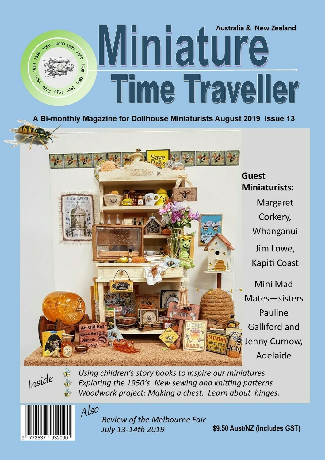 August 2019 - Issue 13.  Miniature Time Traveller Magazine - Single copy only. Postage extra