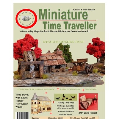 DECEMBER 2020 Miniature Time Traveller Magazine - Issue 21 - Single copy. P&P extra.