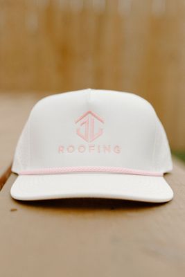 White and Pink Snapback Hat