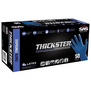Thickster Blue 14-Mil Latex Glove - Powder Free Thickster Blue 14-Mil Latex Glove - Powder Free