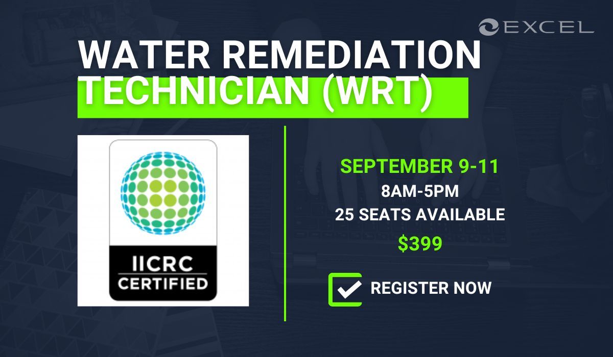 IICRC Water Remediation Technician - Cincinnati - September 2025