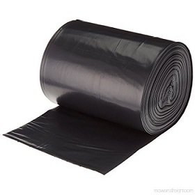 3 mil Black Contractor Garbage Bags With Flap 32 ct